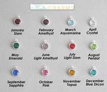 Load image into Gallery viewer, Gymnast Necklace - Initial Necklace - With Birthstone