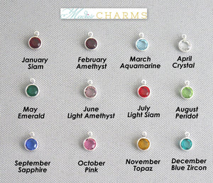 Gymnast Necklace - Initial Necklace - With Birthstone