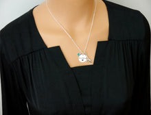 Load image into Gallery viewer, Custom Gymnast Necklace - Name Disc - Birthstone