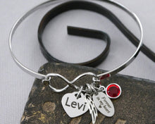 Load image into Gallery viewer, FOREVER IN MY HEART INFINITY BANGLE