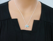 Load image into Gallery viewer, Horse Necklace - Initial Necklace - With Birthstone