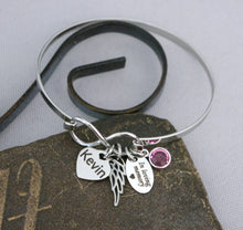 Load image into Gallery viewer, IN LOVING MEMORY BRACELET NAME &amp; BIRTHSTONE