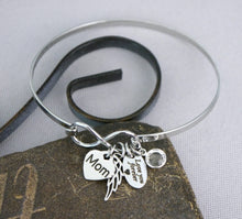 Load image into Gallery viewer, IN LOVING MEMORY BRACELET NAME &amp; BIRTHSTONE