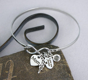 IN LOVING MEMORY BRACELET NAME & BIRTHSTONE