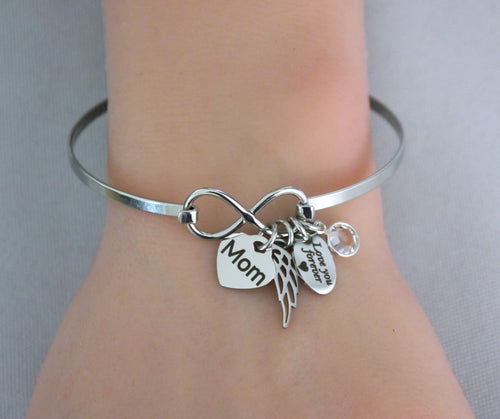 MOM MEMORIAL BRACELET NAME AND BIRTHSTONE