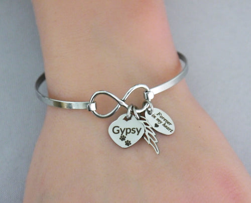 PET MEMORIAL BRACELET WITH CUSTOM NAME