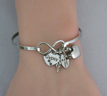 Load image into Gallery viewer, CUSTOM PET MEMORIAL BRACELET WITH URN FOR ASHES