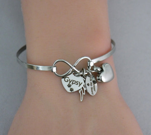 CUSTOM PET MEMORIAL BRACELET WITH URN FOR ASHES