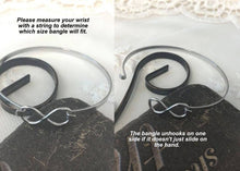 Load image into Gallery viewer, A Piece of My Heart is in Heaven - Angel Wing Infinity Bangle