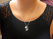 Load image into Gallery viewer, Tennis Racquet Necklace - Initial Necklace - With Birthstone